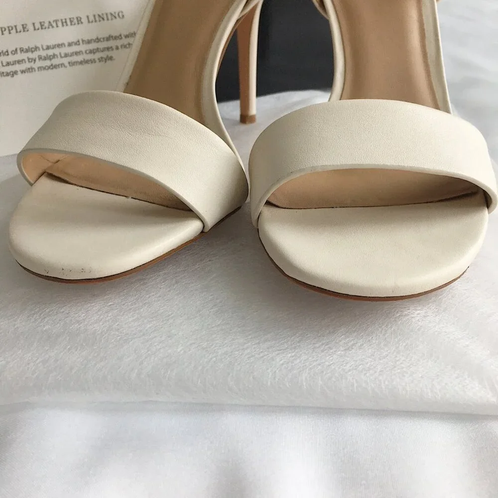 LAUREN Ralph Lauren Gwen Soft Nappa Leather Sandal Heels
